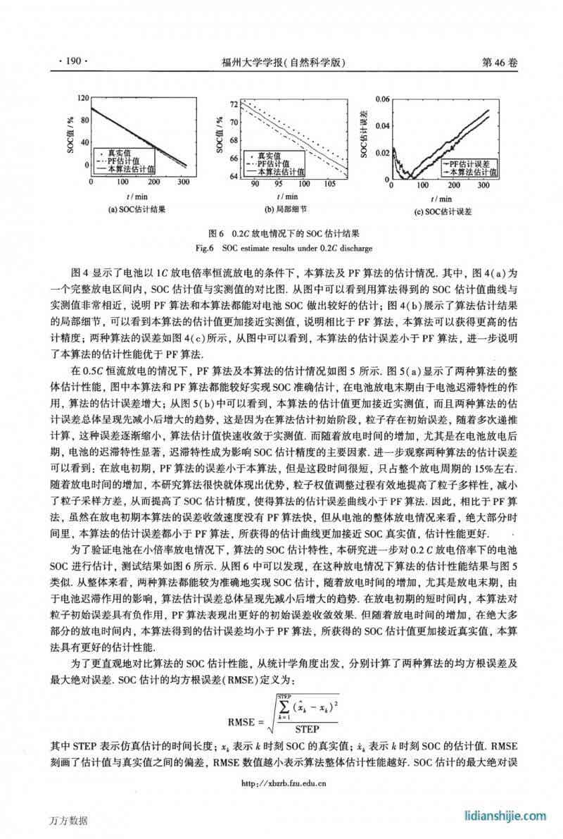一種基于優化粒子濾波的鋰電池SOC估計算