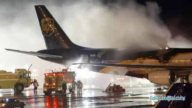 2010年裝載的鋰離子電池波音747貨機在迪拜起火墜毀