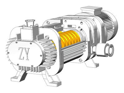 曌越真空 鋰電設(shè)備 小型風(fēng)冷式螺桿真空泵