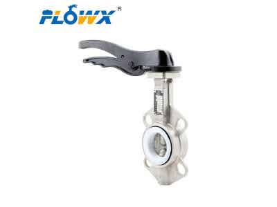 弗雷西 手動對夾蝶閥 不銹鋼蝶閥 PTFE圖2
