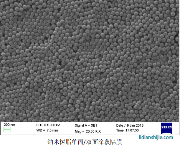 星源材質(zhì)納米樹(shù)脂涂覆隔膜